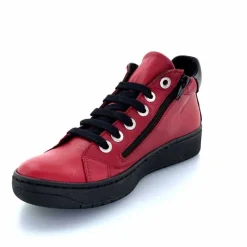 Basic|Baskets<Chacal Baskets Montantes Fermeture Éclair 6943 Cuir Rouge