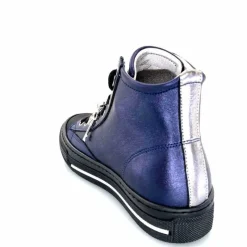 Teenager|Sport Chic<Méliné Baskets Montantes He 202 Cuir Métallique Bijoux Bleu