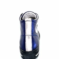 Teenager|Sport Chic<Méliné Baskets Montantes He 202 Cuir Métallique Bijoux Bleu