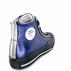 Teenager|Sport Chic<Méliné Baskets Montantes He 202 Cuir Métallique Bijoux Bleu