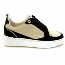 Teenager|Décontracté<Myma Baskets 7921 Cuir Crème Noir CrèmeNoir