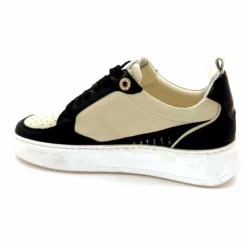 Teenager|Décontracté<Myma Baskets 7921 Cuir Crème Noir CrèmeNoir