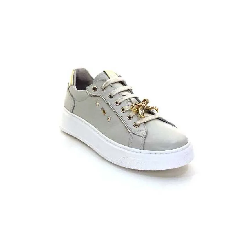 Sport Chic|Bijoux<Nero Giardini Baskets E409975 Cuir Crème