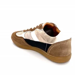 Teenager|Baskets<355-ivoire Baskets Plate Ivoire Samba 2 Cuir Noir Or Marron