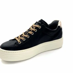 Sport Chic|Baskets<Nero Giardini Baskets Plateforme Fermeture Éclaire Nero Giardin 1411610 D100 Cuir Noir