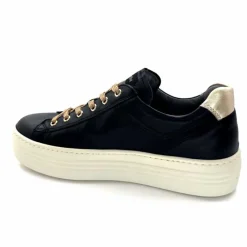 Sport Chic|Baskets<Nero Giardini Baskets Plateforme Fermeture Éclaire Nero Giardin 1411610 D100 Cuir Noir