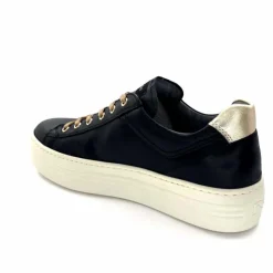 Sport Chic|Baskets<Nero Giardini Baskets Plateforme Fermeture Éclaire Nero Giardin 1411610 D100 Cuir Noir