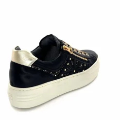 Sport Chic|Baskets<Nero Giardini Baskets Plateforme Fermeture Éclaire Nero Giardin 1411610 D100 Cuir Noir