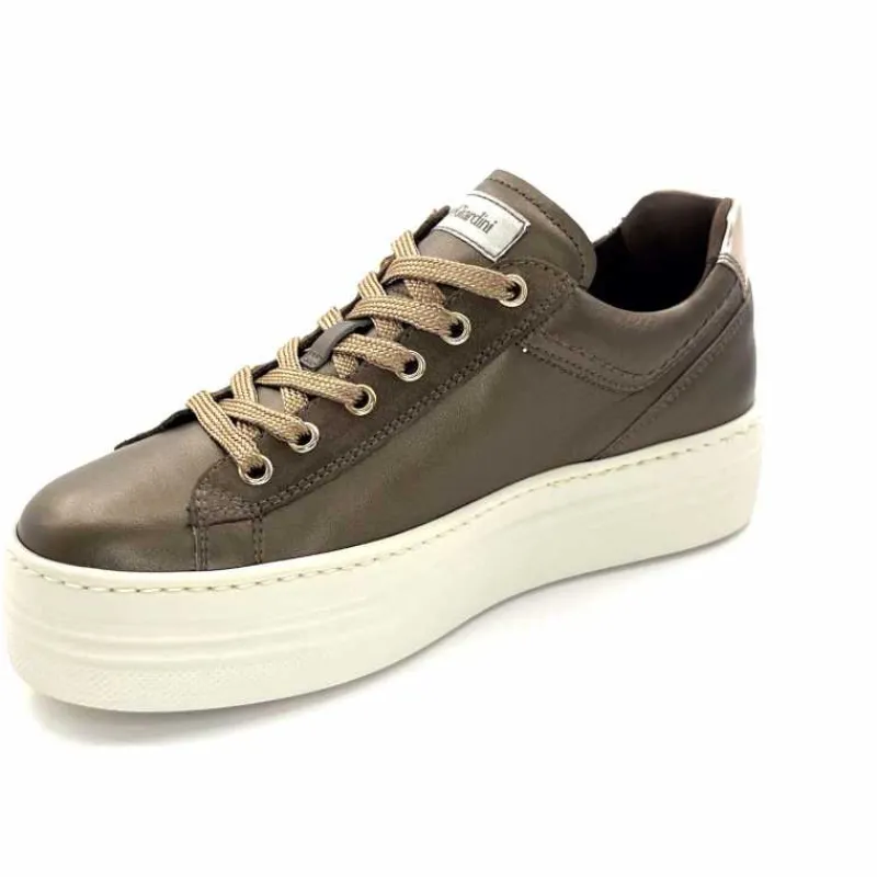 Sport Chic|Baskets<Nero Giardini Baskets Plateforme Fermeture Éclaire Nero Giardin 1411611 D322 Cuir Bronze