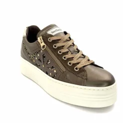 Sport Chic|Baskets<Nero Giardini Baskets Plateforme Fermeture Éclaire Nero Giardin 1411611 D322 Cuir Bronze