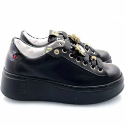 Teenager|Bijoux<GioPiu Baskets Plateforme Gio+ Pia 258a Cuir Bijoux Noir