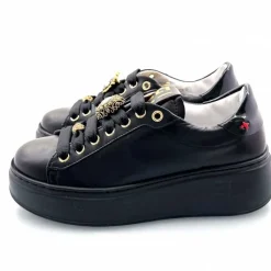 Teenager|Bijoux<GioPiu Baskets Plateforme Gio+ Pia 258a Cuir Bijoux Noir