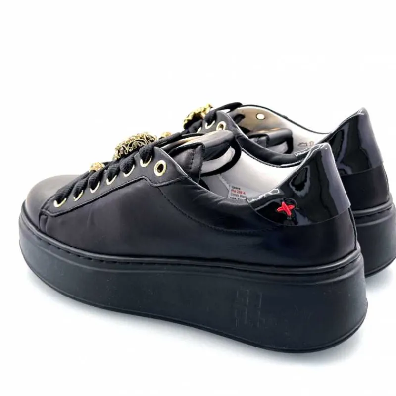 Teenager|Bijoux<GioPiu Baskets Plateforme Gio+ Pia 258a Cuir Bijoux Noir