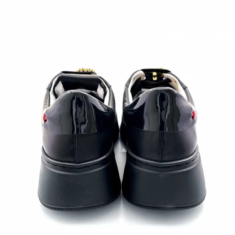Teenager|Bijoux<GioPiu Baskets Plateforme Gio+ Pia 258a Cuir Bijoux Noir