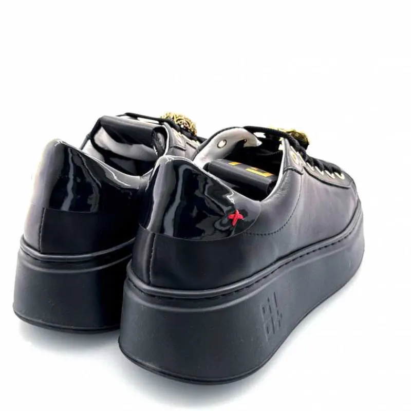 Teenager|Bijoux<GioPiu Baskets Plateforme Gio+ Pia 258a Cuir Bijoux Noir