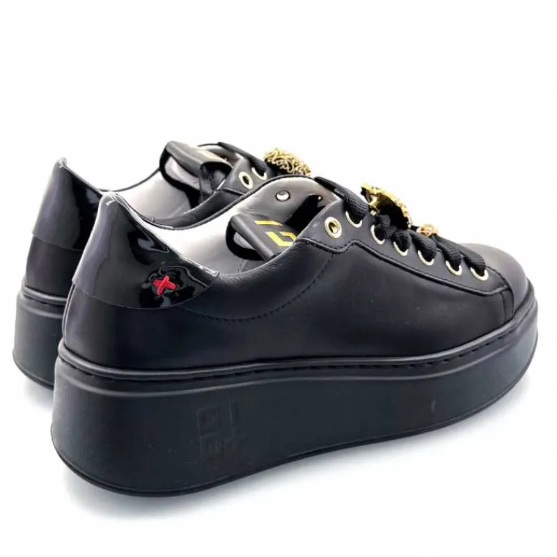 Teenager|Bijoux<GioPiu Baskets Plateforme Gio+ Pia 258a Cuir Bijoux Noir