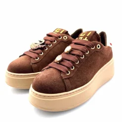 Teenager|Bijoux<GioPiu Baskets Plateforme Gio+ Pia 230a Daim Bijoux Marron