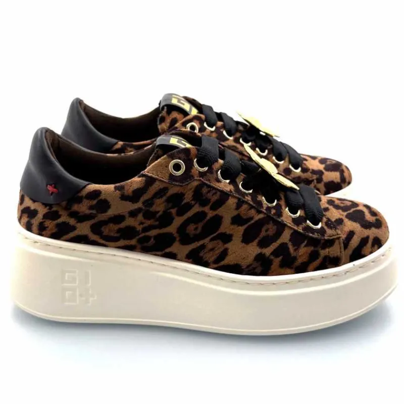 Teenager|Bijoux<GioPiu Baskets Plateforme Gio+ Pia 280a Textile Léo Bijoux Marron