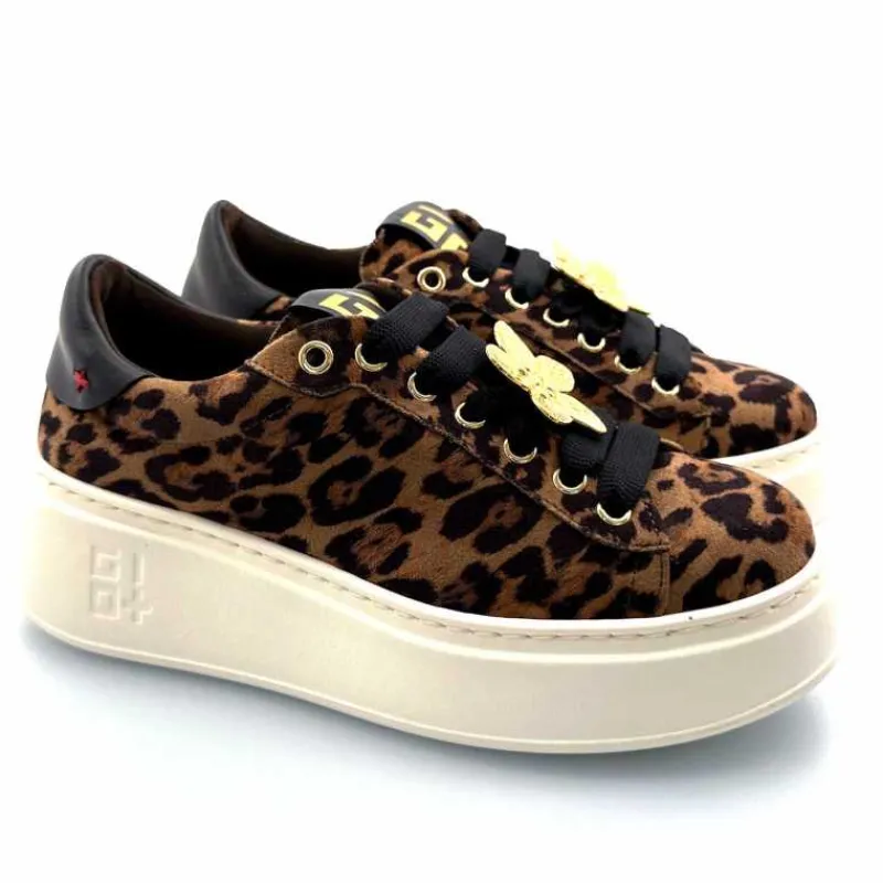 Teenager|Bijoux<GioPiu Baskets Plateforme Gio+ Pia 280a Textile Léo Bijoux Marron