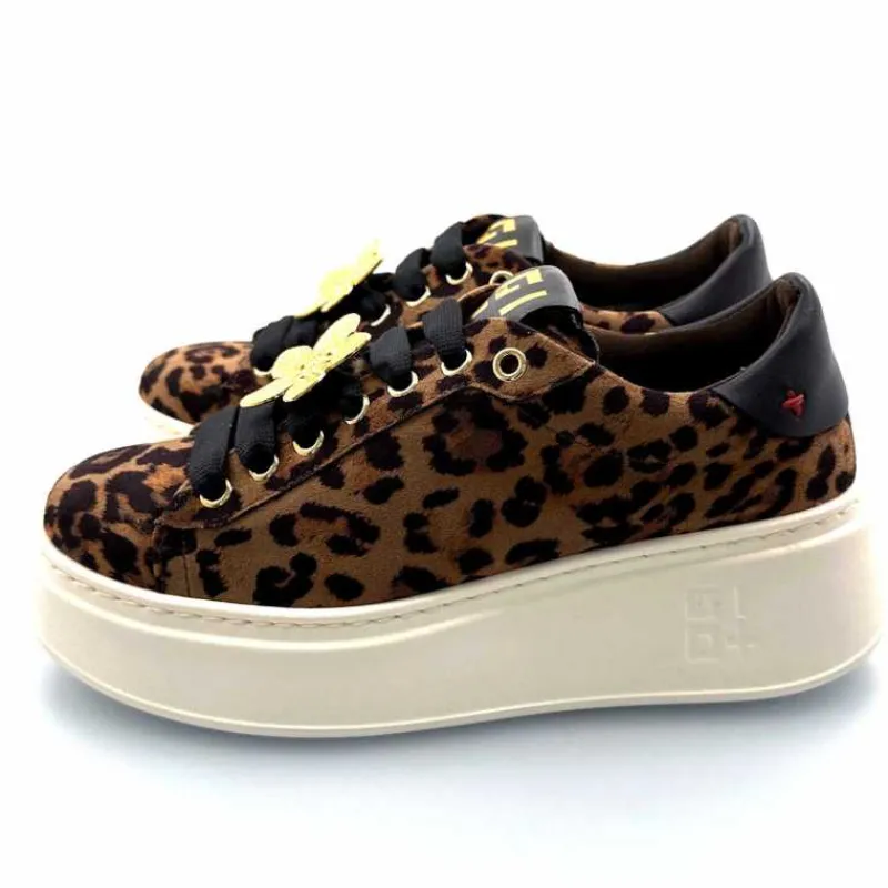 Teenager|Bijoux<GioPiu Baskets Plateforme Gio+ Pia 280a Textile Léo Bijoux Marron
