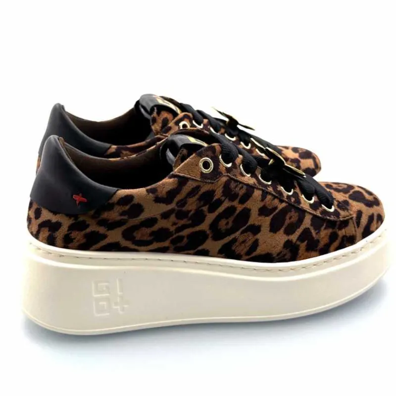 Teenager|Bijoux<GioPiu Baskets Plateforme Gio+ Pia 280a Textile Léo Bijoux Marron