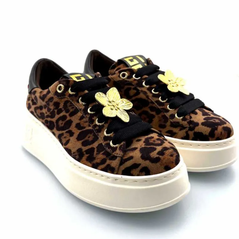 Teenager|Bijoux<GioPiu Baskets Plateforme Gio+ Pia 280a Textile Léo Bijoux Marron