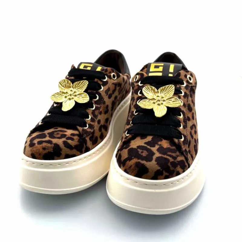 Teenager|Bijoux<GioPiu Baskets Plateforme Gio+ Pia 280a Textile Léo Bijoux Marron