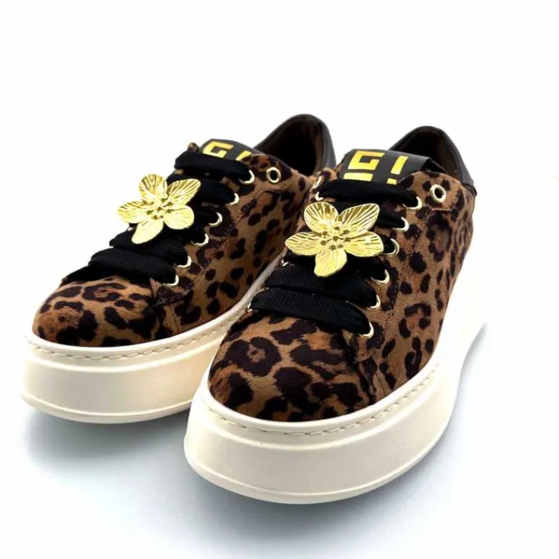 Teenager|Bijoux<GioPiu Baskets Plateforme Gio+ Pia 280a Textile Léo Bijoux Marron