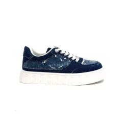 Sport|Baskets<Liu.Jo Baskets Plateforme Ba4123 Textile Denim Bleu