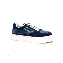 Sport|Baskets<Liu.Jo Baskets Plateforme Ba4123 Textile Denim Bleu