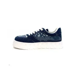 Sport|Baskets<Liu.Jo Baskets Plateforme Ba4123 Textile Denim Bleu