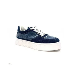 Sport|Baskets<Liu.Jo Baskets Plateforme Ba4123 Textile Denim Bleu