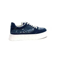 Sport|Baskets<Liu.Jo Baskets Plateforme Ba4123 Textile Denim Bleu