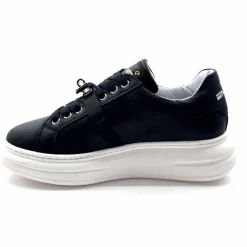 Sport Chic|Baskets<Méliné Baskets Plateforme Bi 195 Var A336 Cuir Marine