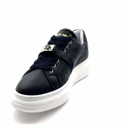 Sport Chic|Baskets<Méliné Baskets Plateforme Bi 195 Var A336 Cuir Marine