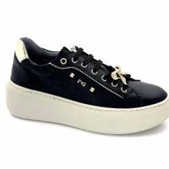 Sport Chic|Bijoux<Nero Giardini Baskets Plateforme 1411621 D100 Cuir Noir