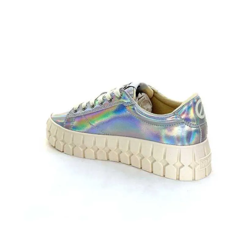 Teenager|Fantaisie<No Name Baskets Plateforme Play Sneaker W Cuir Irisé Argent