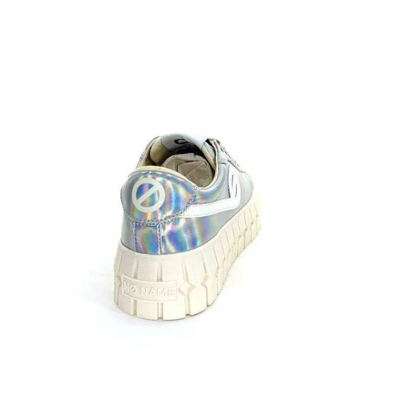Teenager|Fantaisie<No Name Baskets Plateforme Play Sneaker W Cuir Irisé Argent