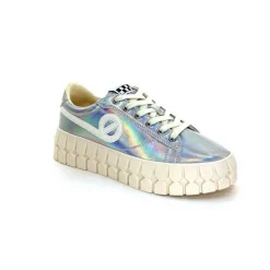 Teenager|Fantaisie<No Name Baskets Plateforme Play Sneaker W Cuir Irisé Argent