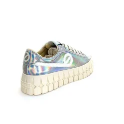 Teenager|Fantaisie<No Name Baskets Plateforme Play Sneaker W Cuir Irisé Argent