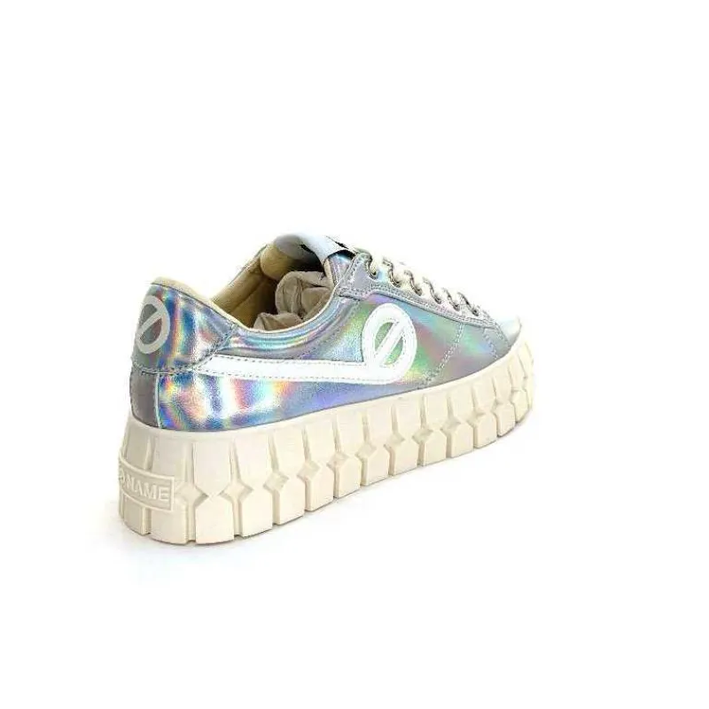 Teenager|Fantaisie<No Name Baskets Plateforme Play Sneaker W Cuir Irisé Argent