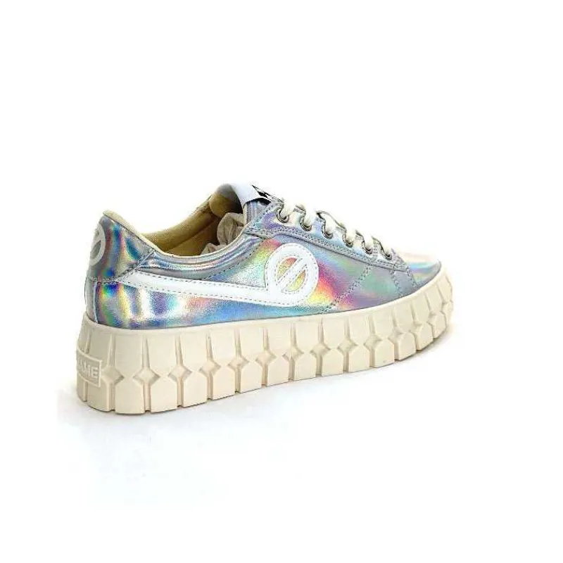 Teenager|Fantaisie<No Name Baskets Plateforme Play Sneaker W Cuir Irisé Argent