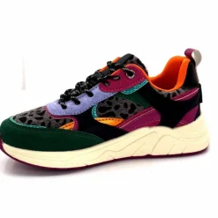 Sport Chic|Baskets<poelman Baskets Posh 193332 Textile Golf Green Multicolore Vert