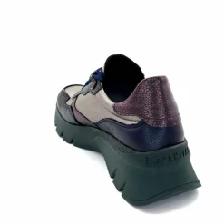 Sport|Décontracté<Hispanitas Baskets Running Chi 243617 Helsink Cuir Métal Bleu Bronze Vert