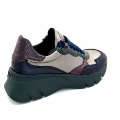 Sport|Décontracté<Hispanitas Baskets Running Chi 243617 Helsink Cuir Métal Bleu Bronze Vert
