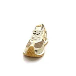 Sport|Baskets<Mjus Baskets Running L14111 Cuir Or Daim Beige Marron