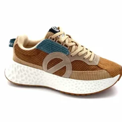 Sport|Décontracté<No Name Baskets Running Carter Runner W Velour Beige Bleu Marron