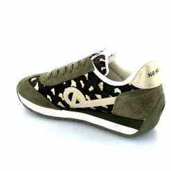 Sport Chic|Baskets<No Name Baskets Running City Run Jogger W Daim Léopard Doré Kaki
