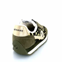 Sport Chic|Baskets<No Name Baskets Running City Run Jogger W Daim Léopard Doré Kaki