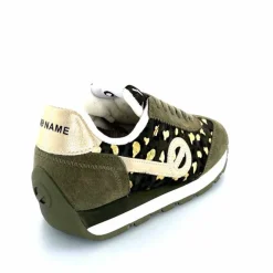 Sport Chic|Baskets<No Name Baskets Running City Run Jogger W Daim Léopard Doré Kaki